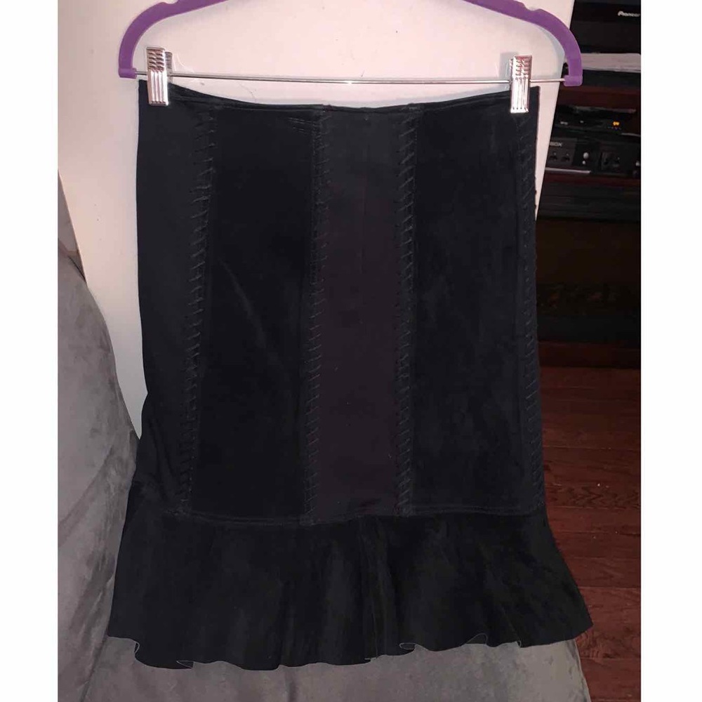 Women’s Luxe Eleven Genuine Leather Skirt